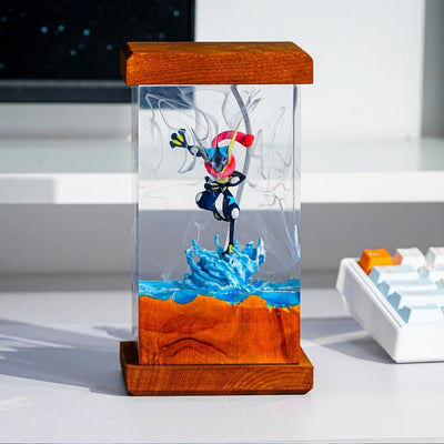 Pokemon Greninja Epoxy Resin Lamp, Night Light