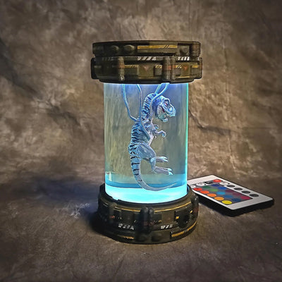 T-Rex Dinosaur Healing Chamber Incubator Epoxy Resin Lamp, Night Light, Wireless Lights