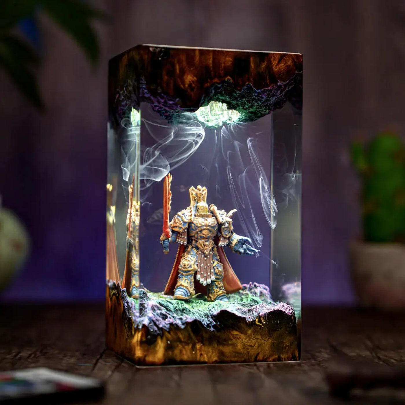 Warhammer Emperor of Mankind Epoxy Resin Lamp, Night Light