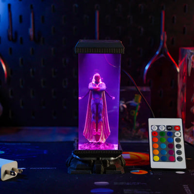 Marvel MCU Wanda Maximoff The Scarlet Witch & Vision Epoxy Resin Lamp, Night Light, Wireless Lights