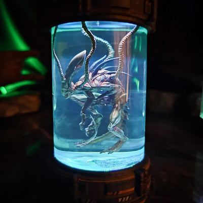 Xenomorph Alien Space Monster Healing Chamber Incubator Epoxy Resin Lamp, Night Light, Wireless Lights