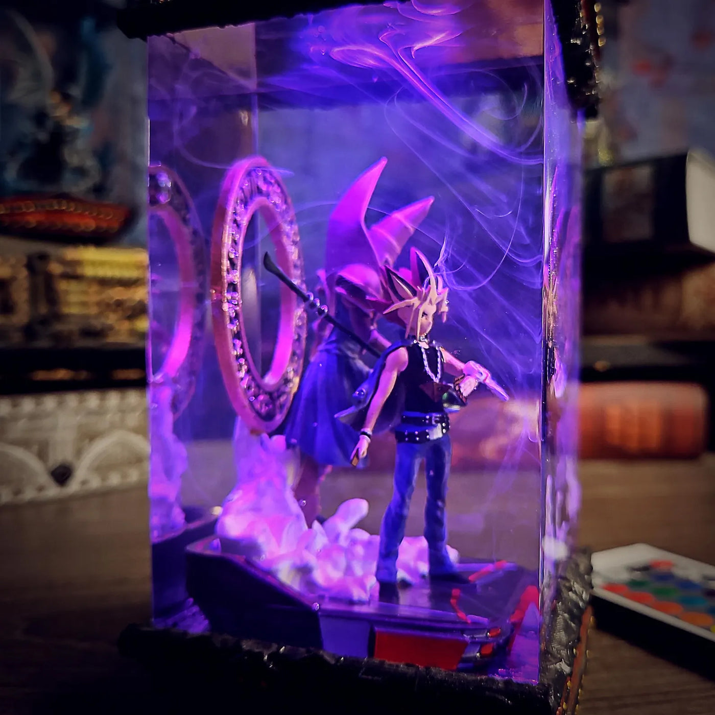 Yu Gi Oh Yugi Mutou Dark Magician Epoxy Resin Lamp, Night Light, Wireless Lights