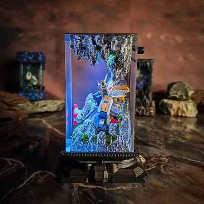 Gundam ZGMF-X20A Strike Freedom Diorama Epoxy Resin Lamp, Night Light, Wireless Lights