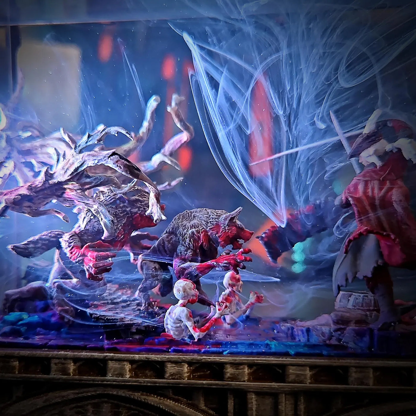 Bloodborne The Hunter and Lady Maria Diorama Diorama Epoxy Resin Lamp, Night Light, Wireless Lights