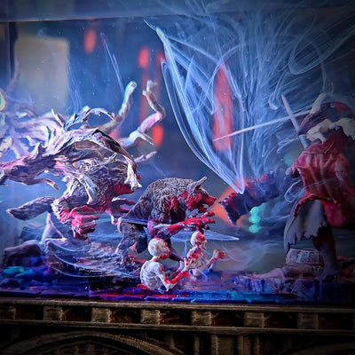 Bloodborne The Hunter and Lady Maria Diorama Diorama Epoxy Resin Lamp, Night Light, Wireless Lights