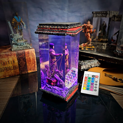 Mortal Kombat Scorpion Epoxy Resin Lamp, Night Light, Wireless Lights