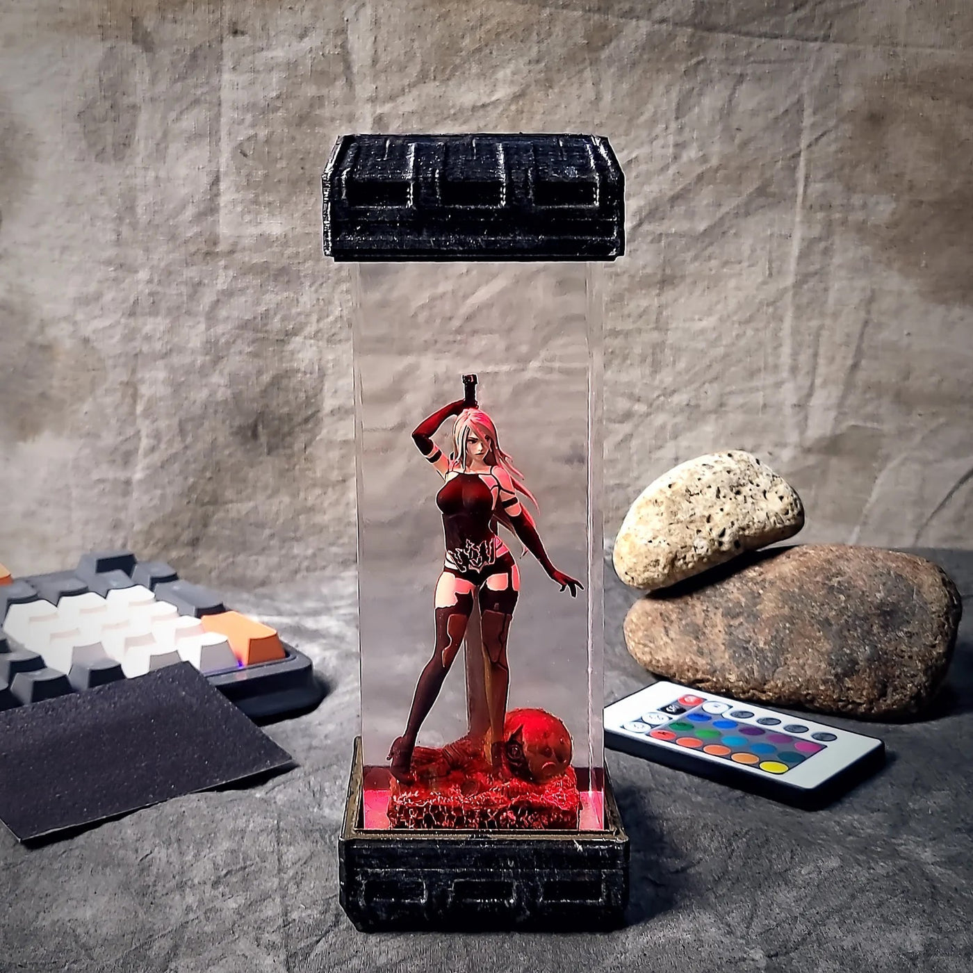 2B Nier Automata Diorama Epoxy Resin Lamp, Night Light, Wireless Lights