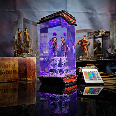 Mortal Kombat Sub-Zero Kuai Liang Epoxy Resin Lamp, Night Light, Wireless Lights