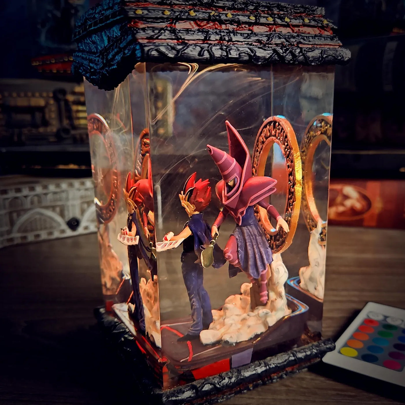 Yu Gi Oh Yugi Mutou Dark Magician Epoxy Resin Lamp, Night Light, Wireless Lights