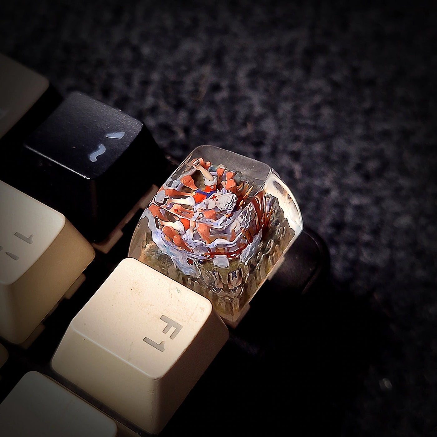 One Piece Luffy Gear Sunny Pirates Going Merry Keyboard Knob Artisan Keycaps Epoxy Resin