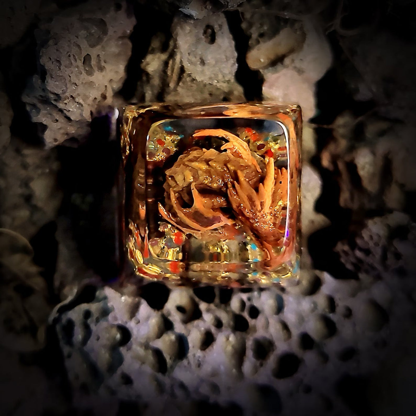 LOTR Lord Of Rings Smaug Dragon Artisan Keycaps Epoxy Resin