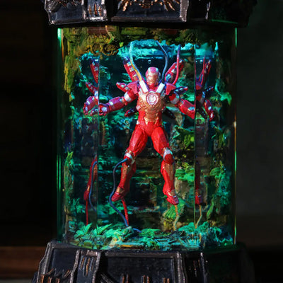 Marvel MCU Iron Man Healing Chamber Incubator Epoxy Resin Lamp, Night Light, Wireless Lights