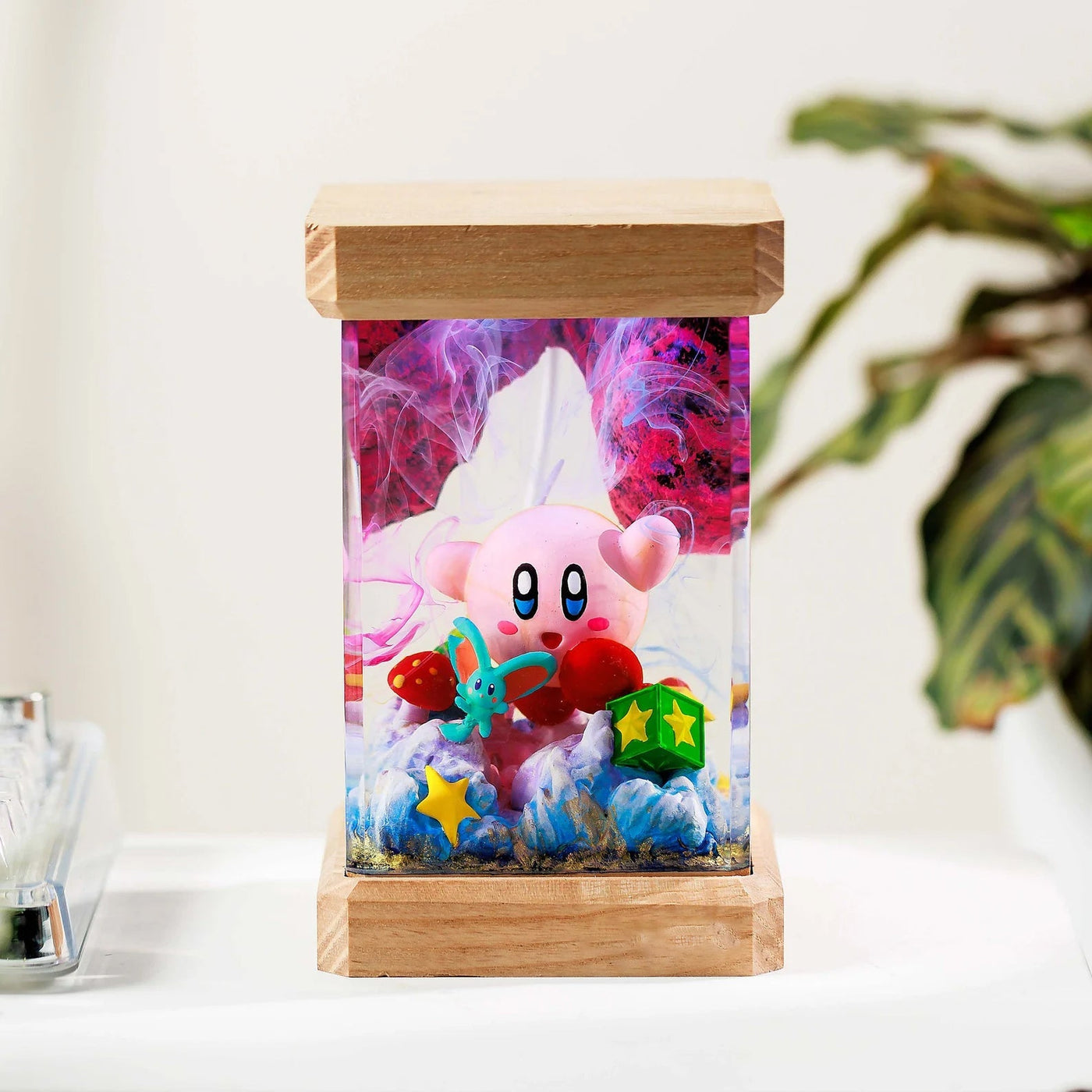 Kirby Star Epoxy Resin Lamp, Night Light