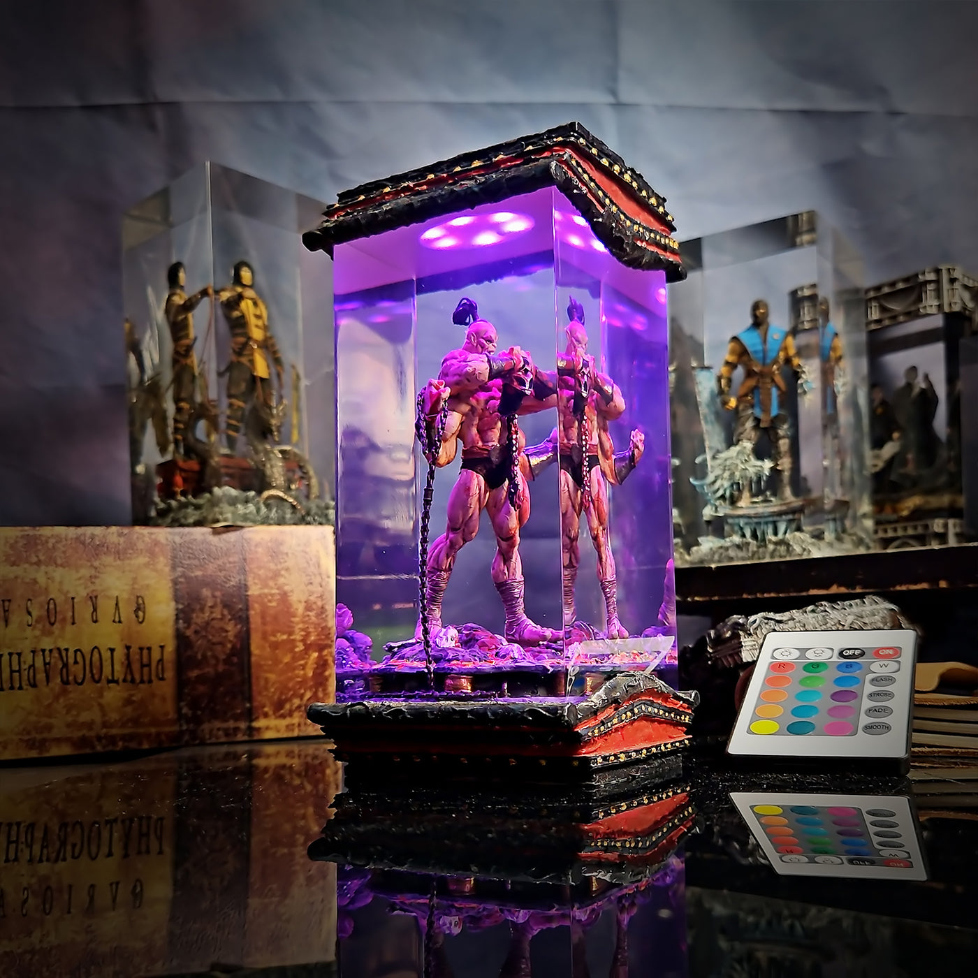Mortal Kombat Goro Epoxy Resin Lamp, Night Light, Wireless Lights