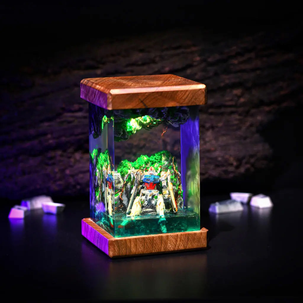 Abandon RX-78-2 Gundam Cliff Epoxy Resin Lamp, Night Light