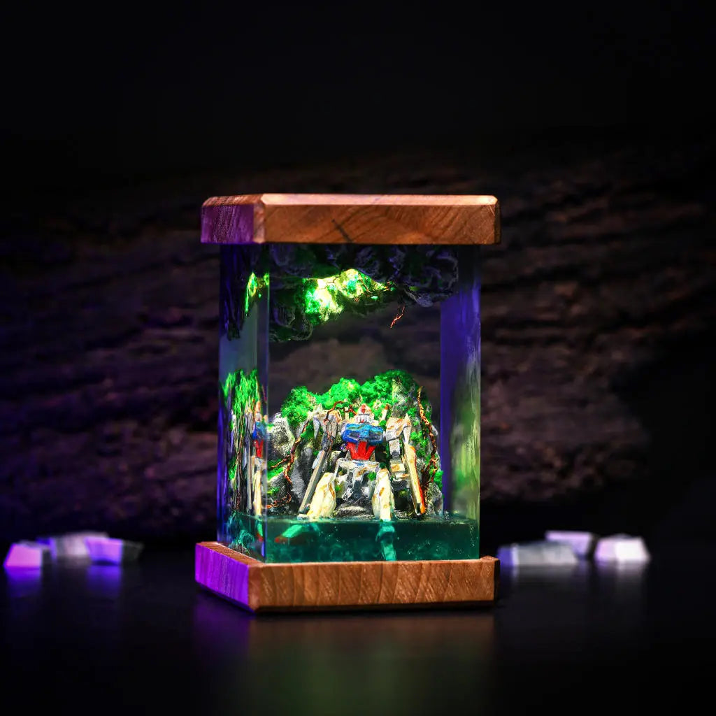 Abandon RX-78-2 Gundam Cliff Epoxy Resin Lamp, Night Light