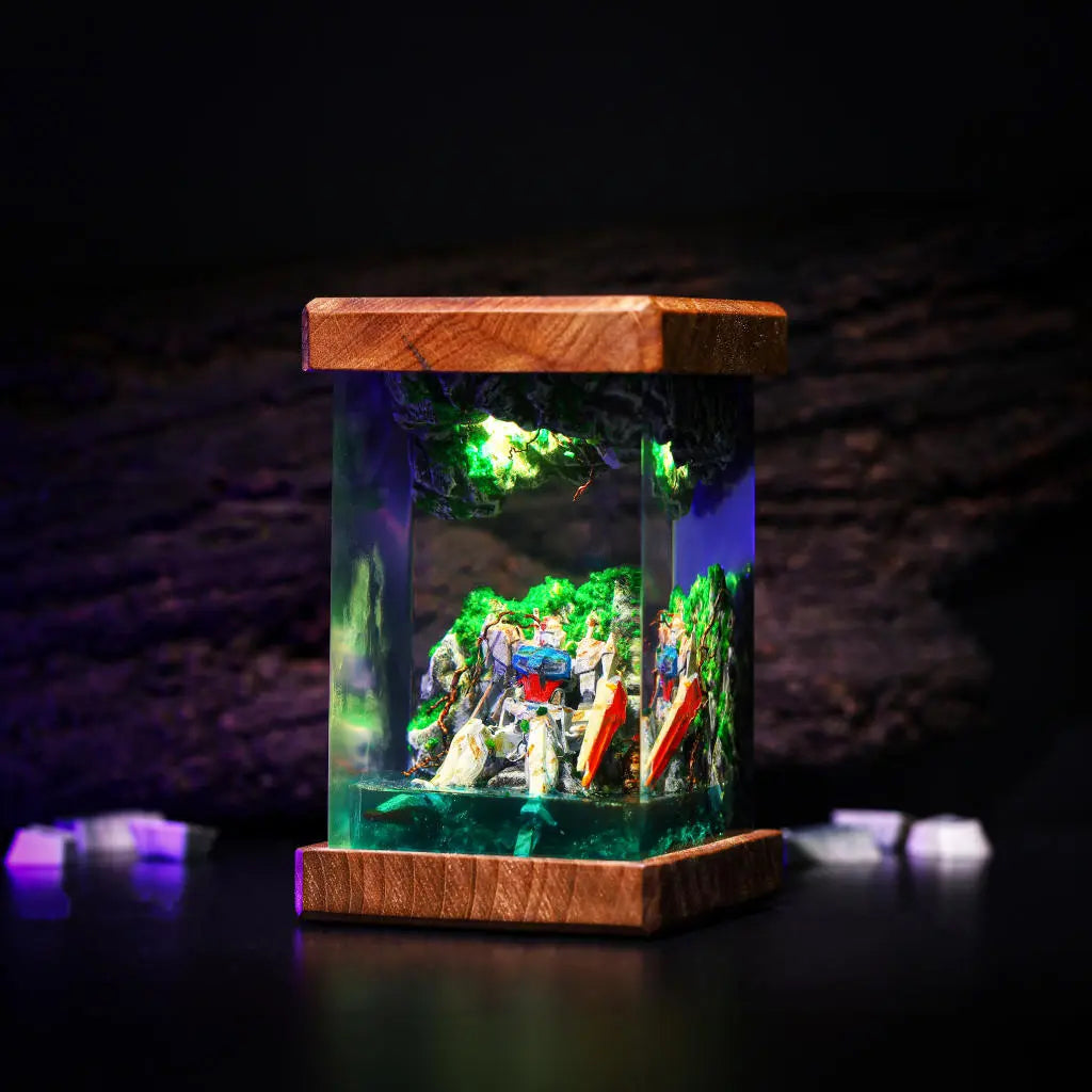 Abandon RX-78-2 Gundam Cliff Epoxy Resin Lamp, Night Light