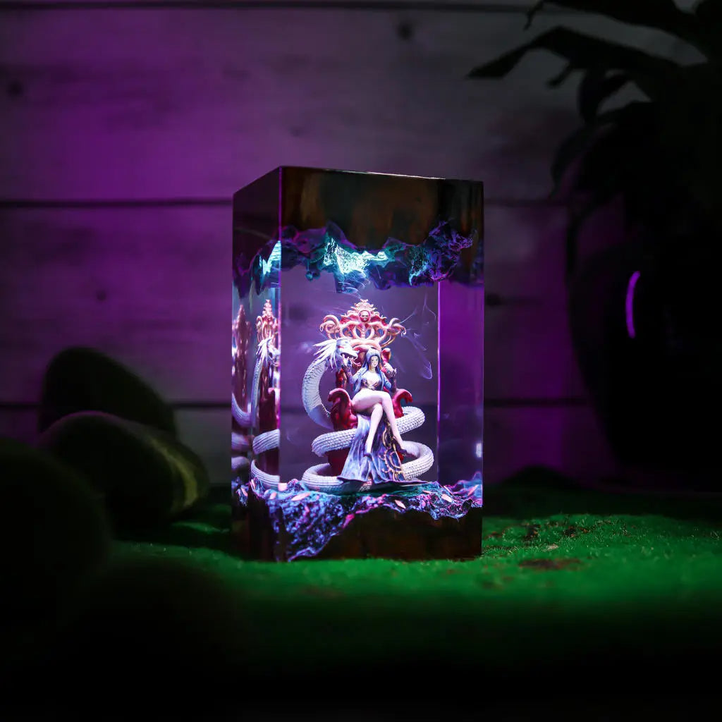 One Piece Boa Hancock Epoxy Resin Lamp, Night Light
