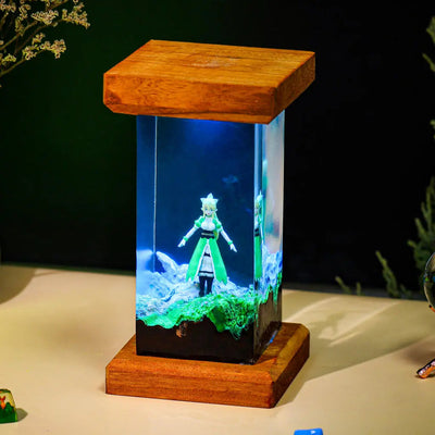 Leafa Sword Art Online Epoxy Resin Lamp, Night Light