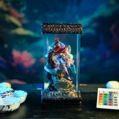 League Of Legends Ahri Spirit Blossom Epoxy Resin Lamp, Night Light, Wireless Lights