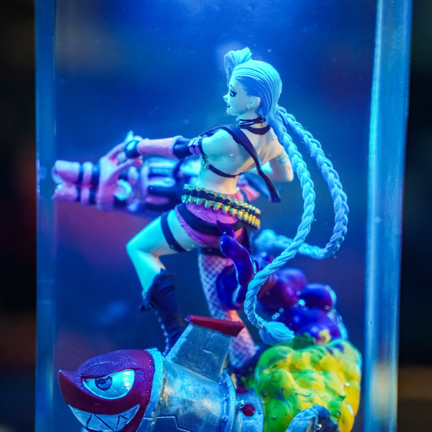League Of Legends Jinx Arcane Epoxy Resin Lamp, Night Light, Wireless Lights