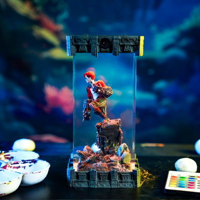 League Of Legends Vi Arcane Epoxy Resin Lamp, Night Light, Wireless Lights