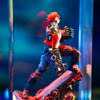 League Of Legends Vi Arcane Epoxy Resin Lamp, Night Light, Wireless Lights