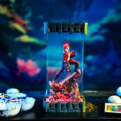 League Of Legends Vi Arcane Epoxy Resin Lamp, Night Light, Wireless Lights