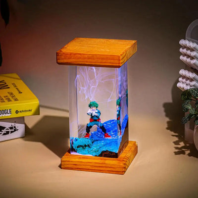 Izuku Midoriya Deku My Hero AcademiaEpoxy Resin Lamp, Night Light