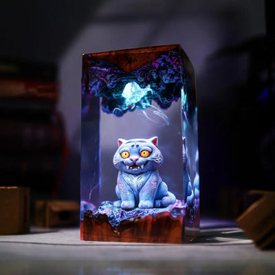 KPop Demon Hunters Derpy Tiger Epoxy Resin Lamp, Night Light
