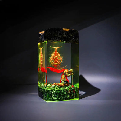 Tarnished Elden Ring Epoxy Resin Lamp, Night Light