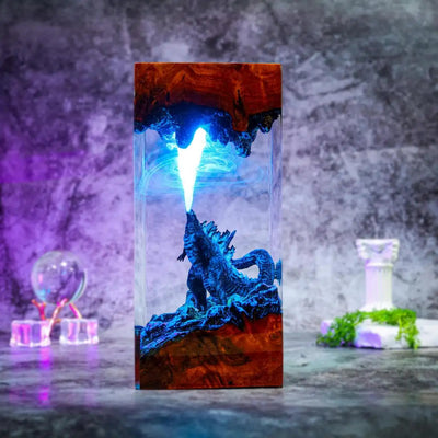 Godzilla Monster Epoxy Resin Lamp, Night Light