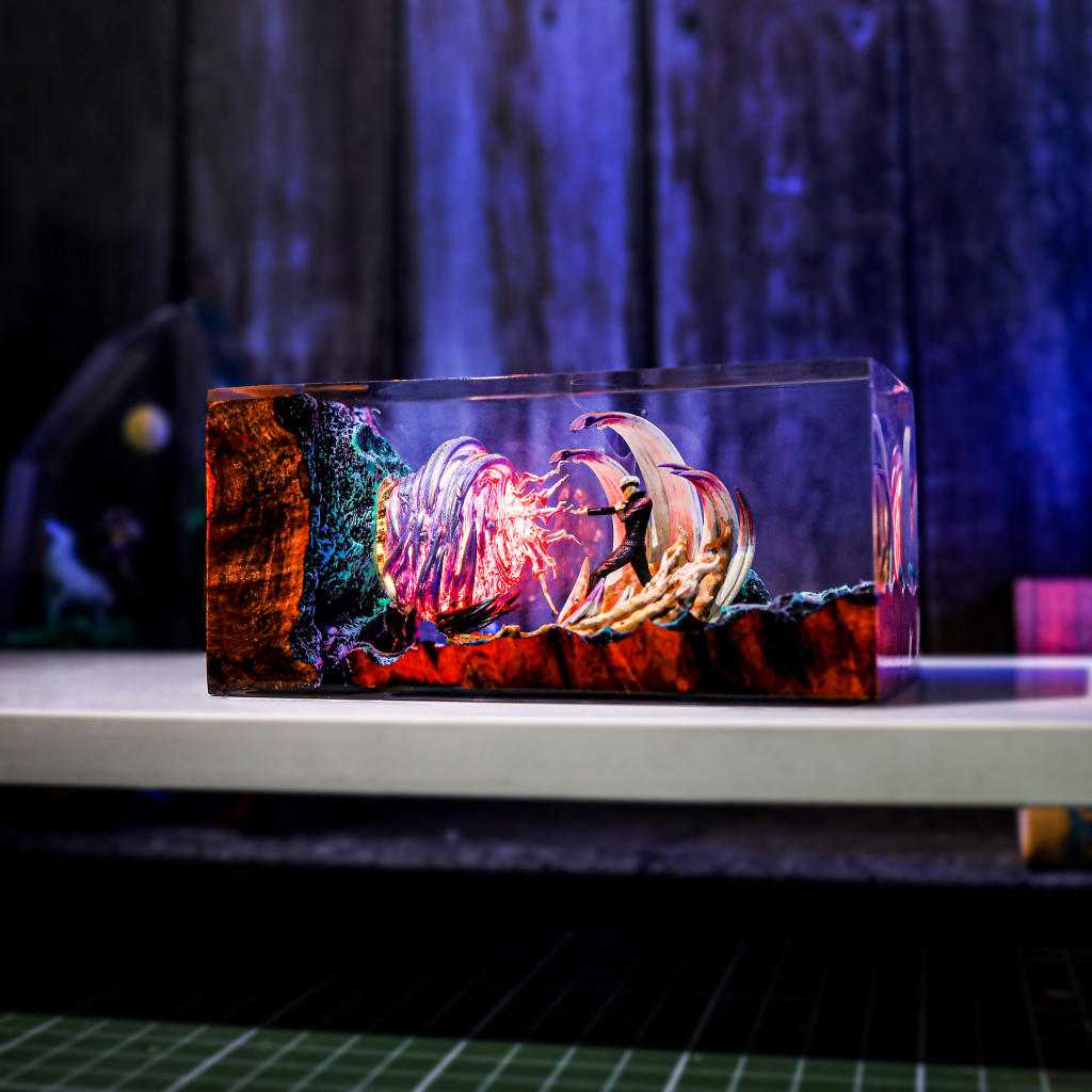 Gojo Satoru Jujutsu Kaisen Epoxy Resin Lamp, Night Light