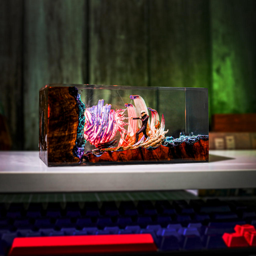 Gojo Satoru Jujutsu Kaisen Epoxy Resin Lamp, Night Light