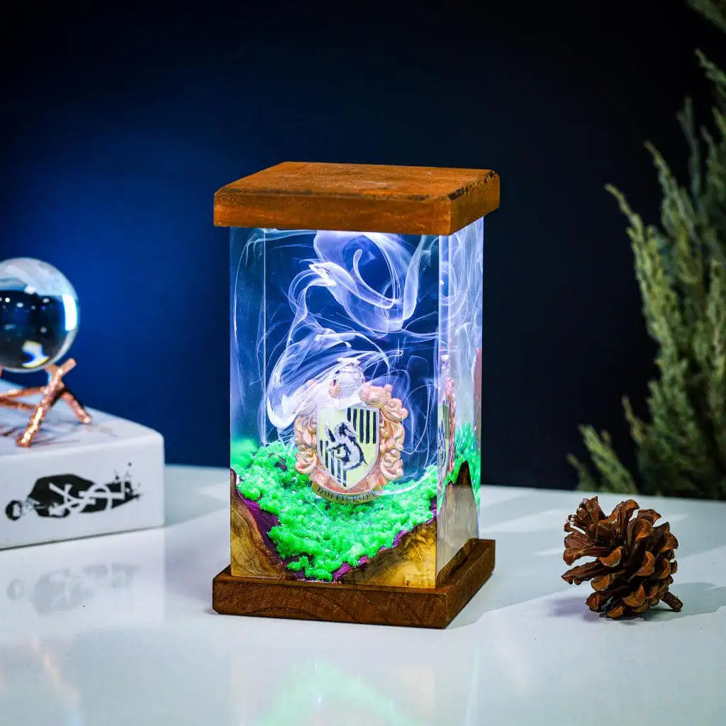 Hufflepuff Harry Potter Epoxy Resin Lamp, Night Light