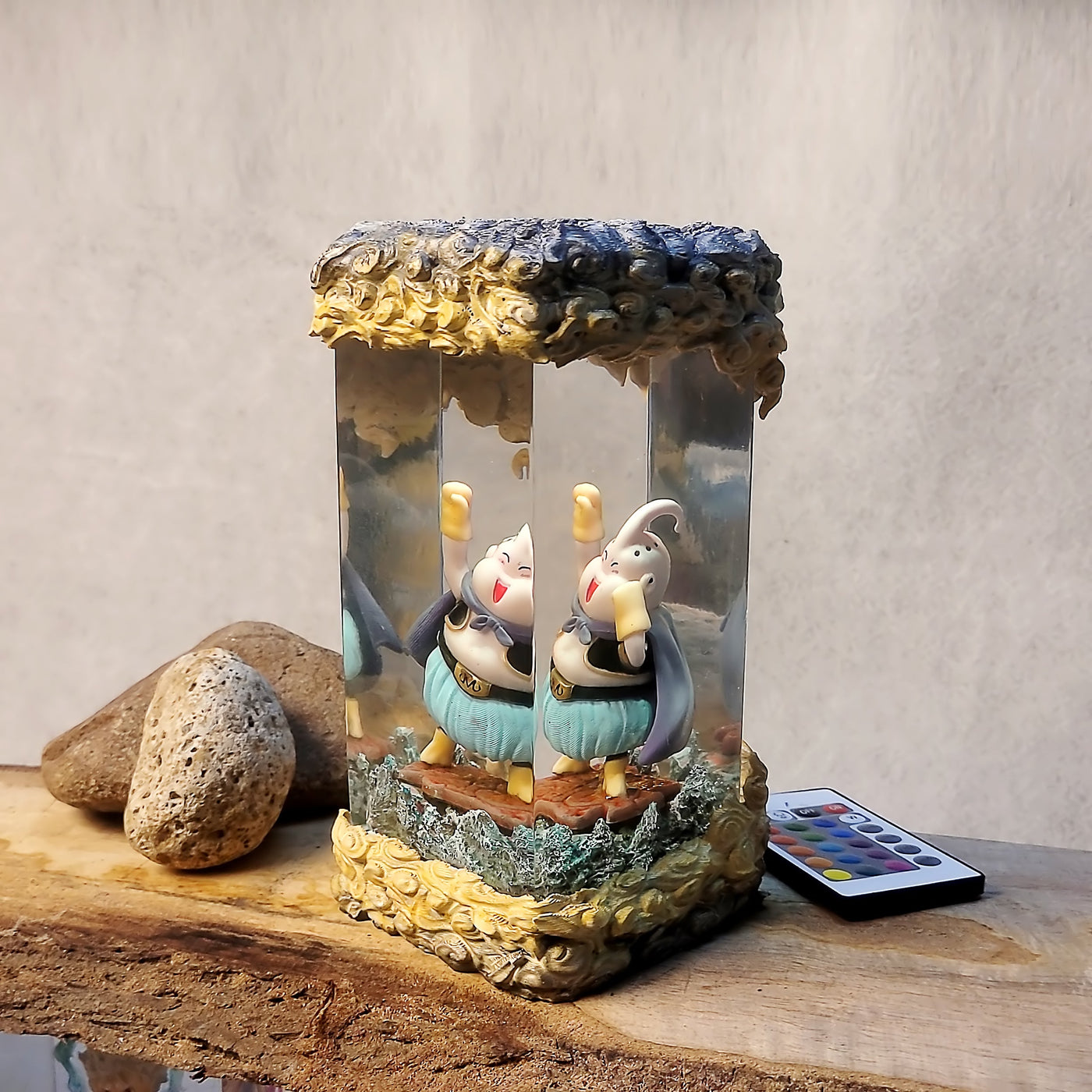 Dragon Ball Mabu Chibi Diorama Epoxy Resin Lamp, Night Light, Wireless Lights