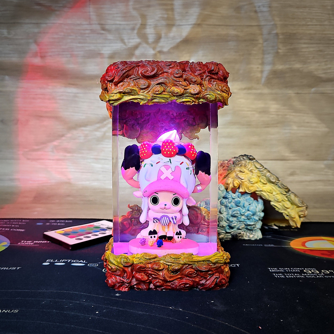 Tony Tony Chopper One Piece Diorama Epoxy Resin Lamp, Night Light, Wireless Lights