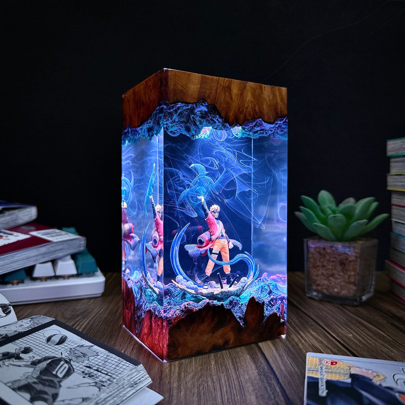 Uzumaki Naruto Sage Mode Epoxy Resin Lamp, Night Light