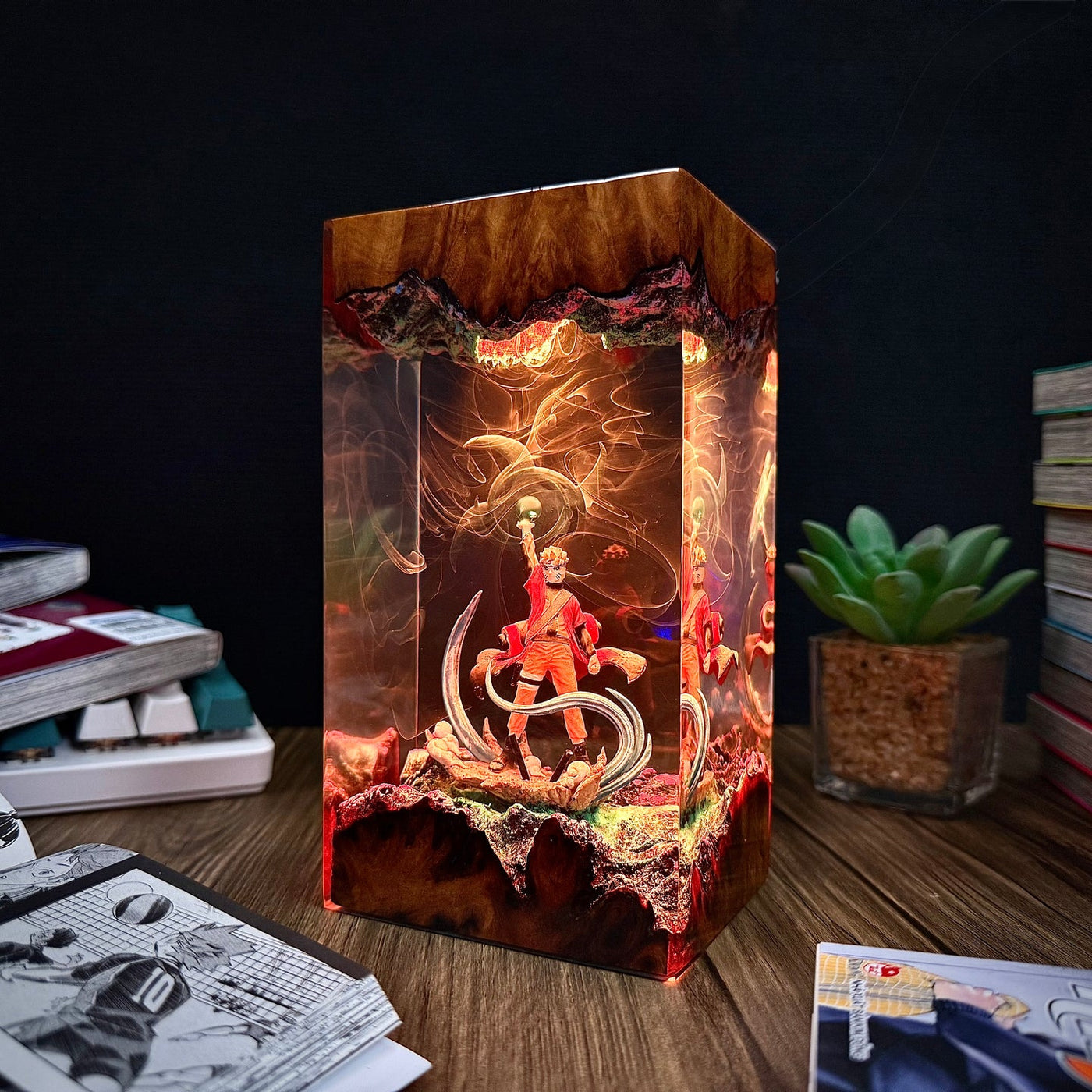Uzumaki Naruto Sage Mode Epoxy Resin Lamp, Night Light