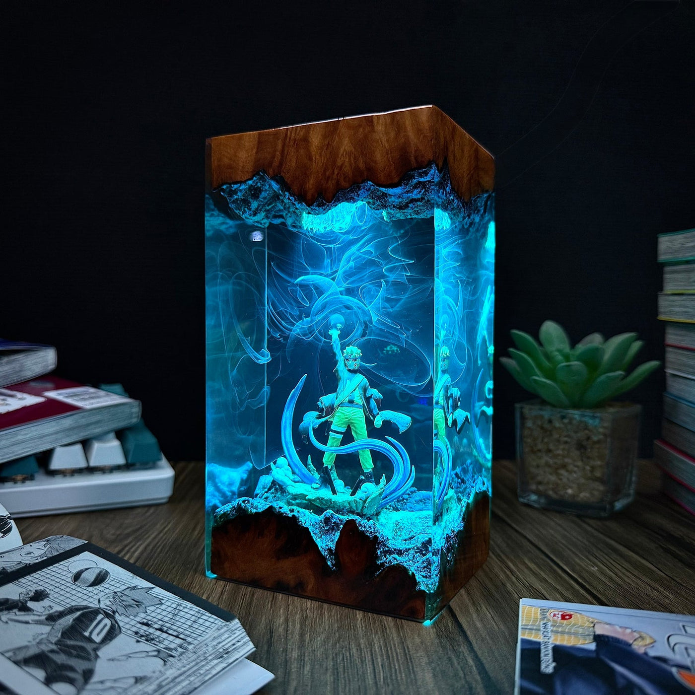 Uzumaki Naruto Sage Mode Epoxy Resin Lamp, Night Light