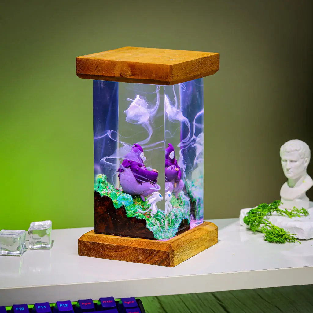 Ori and the Blind Forest Epoxy Resin Lamp, Night Light