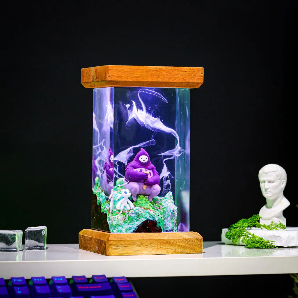 Ori and the Blind Forest Epoxy Resin Lamp, Night Light