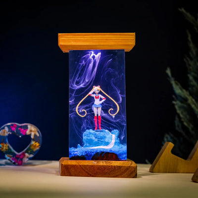 Usagi Sailor Moon Epoxy Resin Lamp, Night Light