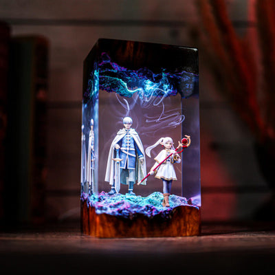 Frieren Beyond Journey's End Epoxy Resin Lamp, Night Light