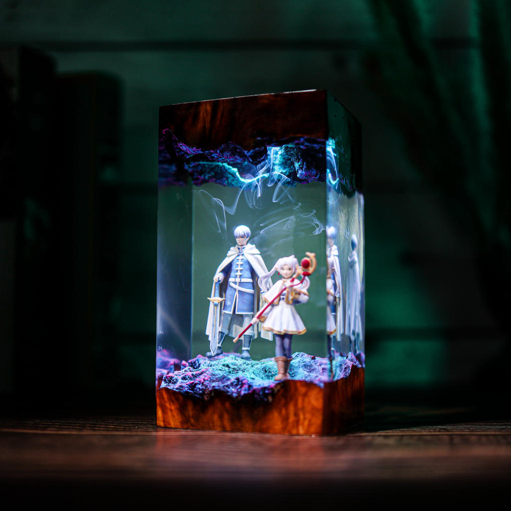 Frieren Beyond Journey's End Epoxy Resin Lamp, Night Light