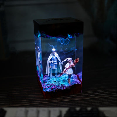 Frieren Beyond Journey's End Epoxy Resin Lamp, Night Light