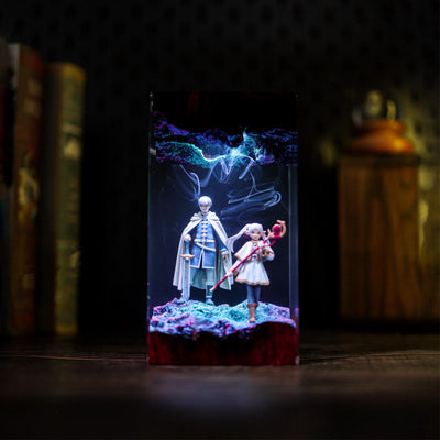 Frieren Beyond Journey's End Epoxy Resin Lamp, Night Light