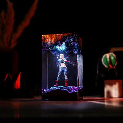 Cammy Street Fighter V Epoxy Resin Lamp, Night Light