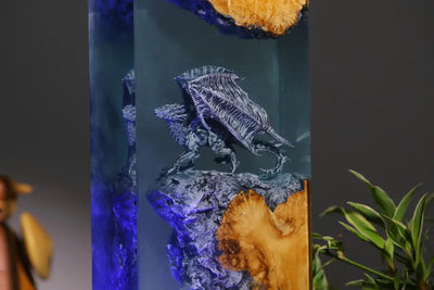 Dracarys Dragon Epoxy Resin Lamp, Night Light