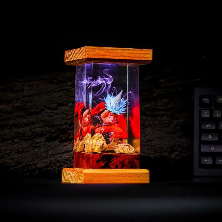 Dragon Ball Goku Epoxy Resin Lamp, Night Light